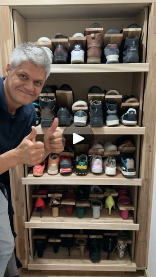 11M views · 329K reactions | Otra forma de almacenar tus zapatos 👠 👟🥾 | Camilo Calle | Marshall Rogalski · Make My Day Shoe Rack Diy Ideas, Ideas Para Organizar Zapatos, Shoe Storage Ideas Diy, Armoire Entree, Diy Shoe Storage, Woodworking Tutorials, Make My Day, Diy Bench, Woodworking Projects That Sell