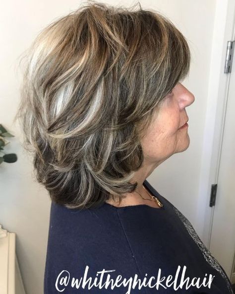 Medium Length Hairstyles For Women Over 55, Hairstyles For Thick Hair, Thick Hair Cuts, Haircuts For Women Over 50, Medium Length Hairstyles, Hairstyles And Haircuts, Short Hairstyles For Thick Hair, Hairstyles Over 50, Haircut For Thick Hair