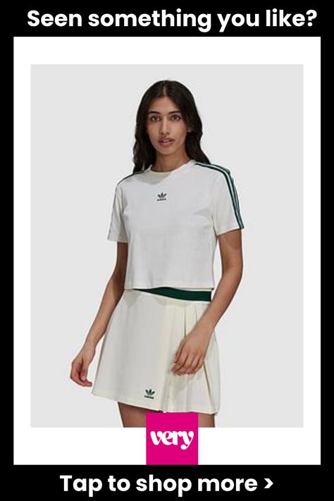 Adidas originals adidas originals tennis-luxe cropped tee washing instructions: machine washable Adidas Tennis Outfit, Adidas Shirt Women, Tennis Top, Tennis Outfit, Adidas Tennis, Swimwear Dress, Adidas Shirt, Cropped Tee, Black Friday Shopping