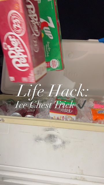 Mary-Elizabeth Morgan on Instagram: "💥 BOOM 💥 Easier to load & stayed organized 🙌 The ice chest hack worked! *Tape the box tops to the lid to show kids where to look for the drink of their choice!* #lifehack #momhack #icechesthack #organizedmom #feedinglittles #partyhack #partyplanning #partydrinks #partytips #hostingtips #partyhost #partyhosting" Ice Chest Hacks, Party Planning Food, Campfire Meals, Amazing Food Hacks, Helpful Things, How To Cook Beans, Campfire Food, Ice Chest, Party Hacks