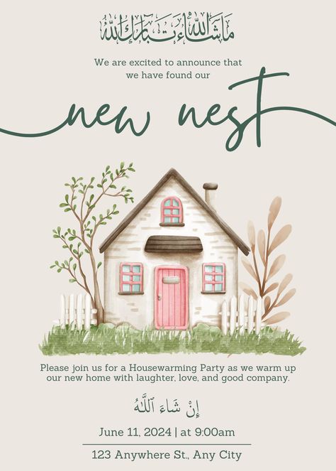 Housewarming Invitation Cards, House Warming Invitation, Housewarming Invitation Templates, Housewarming Invitation, Housewarming Party Invitations, House Warming Ceremony, Watercolor House Painting, Housewarming Decorations, Digital Invitations Wedding