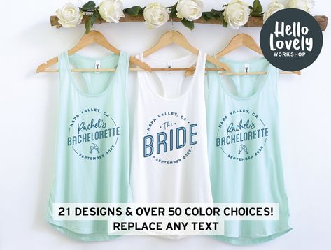 Bridesmaid Tank Tops, Bachelorette Tanks, Bachelorette Party Tanks, Party Tank Top, Custom Bachelorette, Bachelorette Gift, Bride Bachelorette, Custom Tank Tops, Bach Party