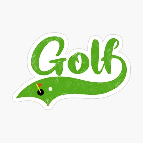 Golf Lover Sticker Gift Golf Stickers, Lover Sticker, Golf Design, Golf Lover, Mini Golf, Clothing Logo, Journal Gift, Cool Stickers, Fun Stickers