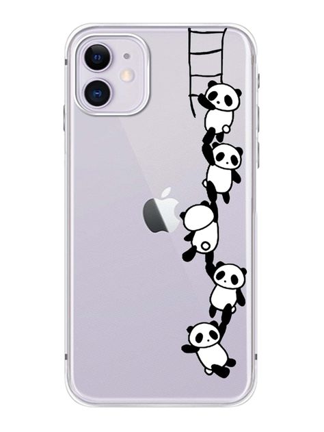 Clear    TPU Cartoon Phone Cases    Phone/Pad Accessories New Year's Eve Wallpaper, Cartoon Phone Cases, Panda Iphone Case, Panda Cases, Phone Case Diy Paint, Diy Phone Case Design, Youtube Banner Design, Phone Covers Diy, Phone Cover Design