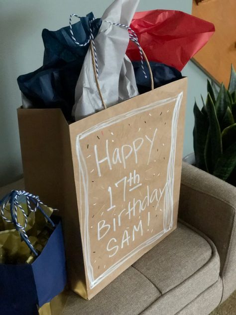 Happy 17th Birthday, 17th Birthday, Paper Bags, Kraft Paper, Paper Shopping Bag, Paper Bag, Happy Birthday, Birthday, Quick Saves