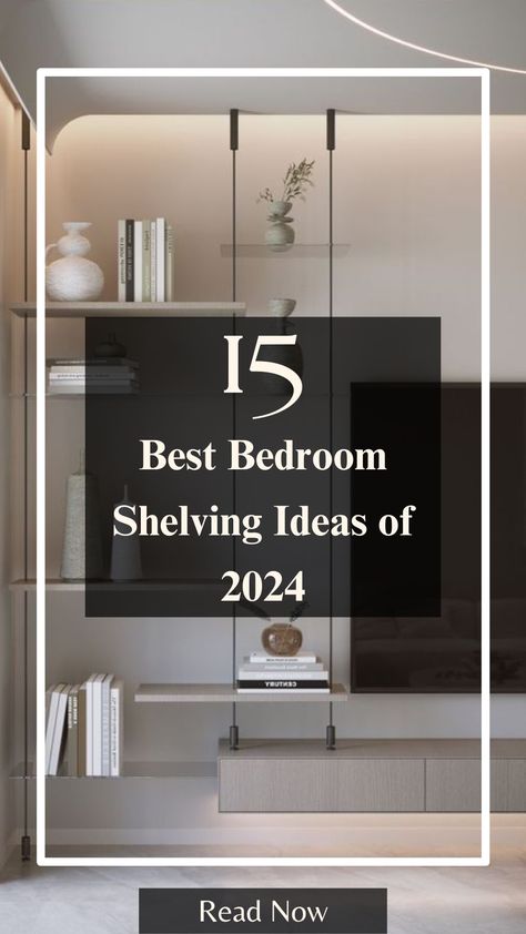 interior design
interior designer
interior design guide
interior design guide
interior design ideas
interior design inspiration
bedroom
bedroom decor
bedroom shelving ideas
bedroom shelfs ideas
floating shelves
wall decor bedroom
wall shelves
book shelves
book shelf
shelf decor
bookshelf
bookshelf style
bedroom shelf ideas
bedroom shelfing ideas
bedroom
selfie ideas
bookshelves Bedroom Ideas With Shelves, Bedroom Shelving Ideas, Storage In Bedroom, Bedroom Shelving, Bedroom Storage Solutions, Suspended Shelves, Ideas For Storage, Free Standing Shelves, Storage Solutions Bedroom