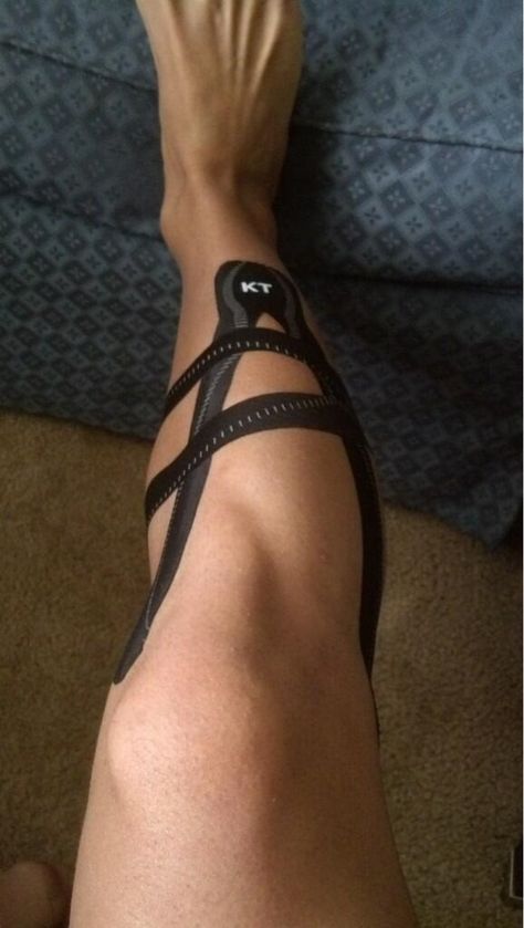 KT Tape Pro for shin splints | by Recover Faster, Play Harder Track Problems, Athletic Therapy, Dopey Challenge, K Tape, Kinesio Tape, Kt Tape, Kinesio Taping, Running Injuries, Sports Tape