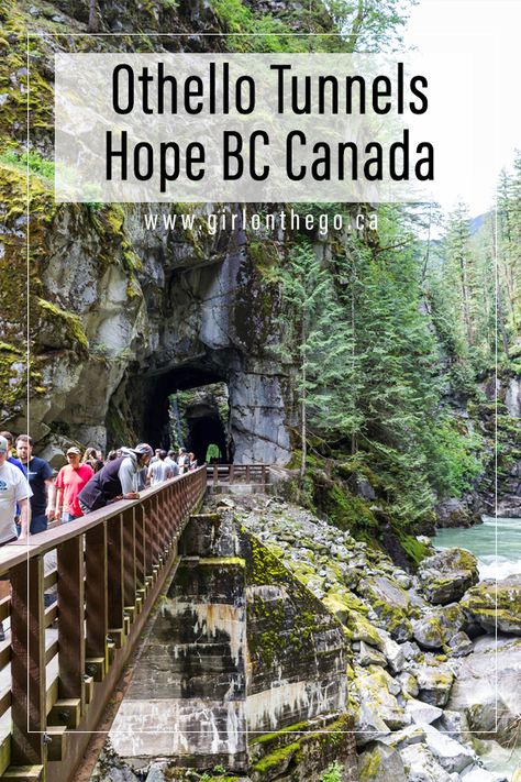 Othello Tunnels — a Historic Attraction North of Hope, British Columbia - Girl on the Go British Colombia, British Columbia Travel, Canadian Road Trip, Canadian Travel, Canada Road Trip, Family Trips, Destination Voyage, Bc Canada, British Columbia Canada