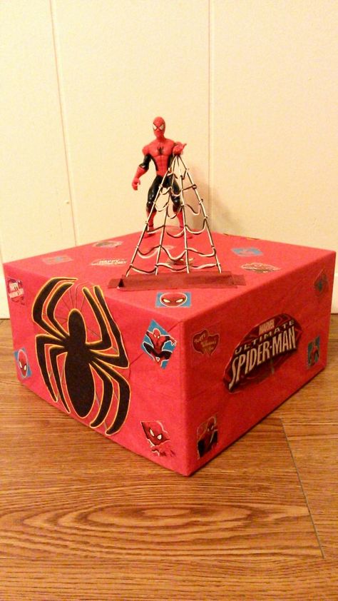 Spiderman Valentine's day box ❤ Ghost Spider Valentine Box Ideas, Spiderman Valentines Boxes, Super Hero Valentine Box Ideas, Spider Man Valentine Box Ideas, Spiderman Valentine Box Ideas, Superhero Valentines, Valentines Card Holder, Valentine's Boxes, Valentines Class Party