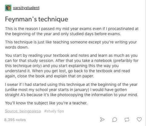 University Advice, Feynman Technique, Uni Tips, College Help, Studie Hacks, Studying Tips, Study Hacks, College Life Hacks, College Survival