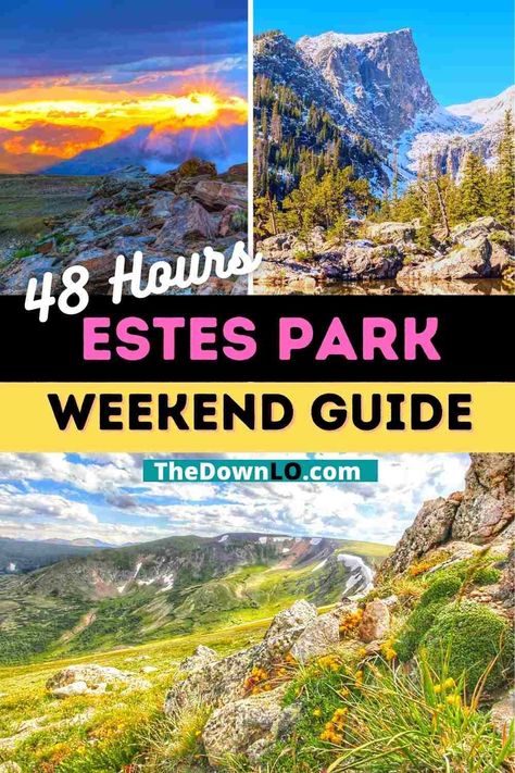 Things to do in Estes Park - The best things to do in Rocky Mountain National Park in Colorado in summer, spring, fall and winter. Photography spots, adventure activities, and hikes with kids, solo or couples. Beautiful places to travel in the mountains for bucket list adventures like the Stanley Hotel, hiking, Trail Ridge Road, the tram and wildlife. Mountains and vacation ideas for your bucket lists -- don't miss these epic Colorado destinations. #co #estespark #rockymountains #rmnp Fall In Estes Park, Estes Park Hikes, Colorado Vacations, Travel Colorado, Stanley Hotel, The Stanley Hotel, Travel Wishes, Trip Destinations, Best Ski Resorts