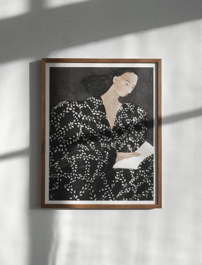 Sofia Lind, Reading Poster, Reading Posters, Miss Moss, Unique Wall Art, White Wall, Creating Art, Poster Wall, The Wall