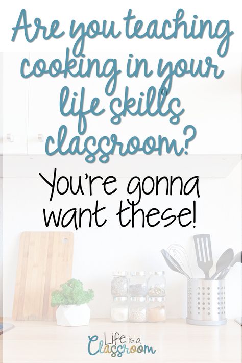 Items from Amazon you can buy that can be used for life skills cooking lessons. Special Education Cooking Recipes Life Skills, Working As A Team, Cooking Items, Cooking In The Classroom, Life Skills Class, Amazon Kitchen Must Haves, Vocational Skills, Life Skills Classroom, Teaching Life Skills