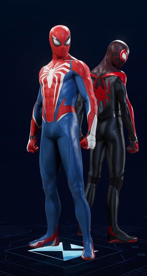 New Spiderman Suit, 2099 Spiderman, Peter Parker And Miles Morales, Spider Man 2 Game, Suit Series, Iron Spider Suit, Spiderman Classic, Spiderman Images, Spiderman 2