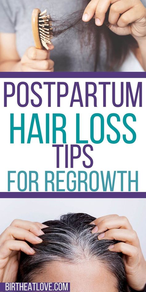 Is your postpartum hair shedding? Many 4 trimester moms are shocked by the postpartum hair loss that occurs after birth. Learn what you can do to help post partum hair regrowth and stop the shedding in it's tracks. BEST tips and ideas that work to help regrow hair after baby. Post Partum Hairloss Remedy, Post Partum Hairstyles, Post Partum Hairloss Hairstyles, Postpartum Hair Regrowth, Postpartum Hair Shedding, Post Partum Haircut, Postpartum Hairstyles, Postpartum Haircut, Grow Baby Hair