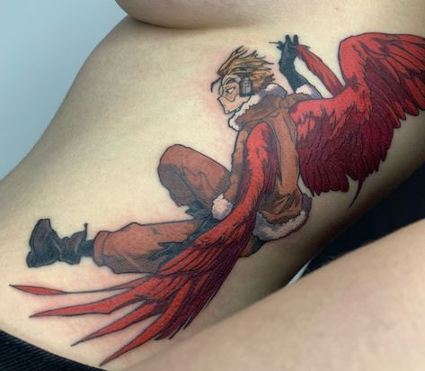 Mha Hawks Tattoo, Hawks Tattoo, Mha Hawks, Hawk Pictures, Mha Fanart, Hawk Tattoo, Keigo Takami, Hawks, Hero Academia