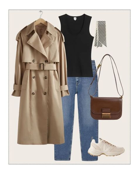 City-Break Outfits: The 25 Items to Pack in Your Carry-On | Who What Wear UK City Break Outfit, Ultimate Capsule Wardrobe, Oversized Trench Coat, Slip Skirt, City Break, Beautiful Skirts, What To Pack, Put Together, Square Scarf