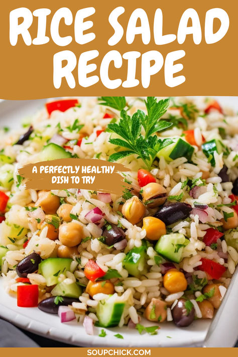 Rice Salad Salads With Rice Recipes, Asian Rice Salad Recipes Cold, Rice Salad Recipes Easy, Rice Salad Recipes Cold, Cold Rice Salad Recipes, Rice Salad Dressing, Rice Salad Cold, Salad With Rice, Rice Recipes Side