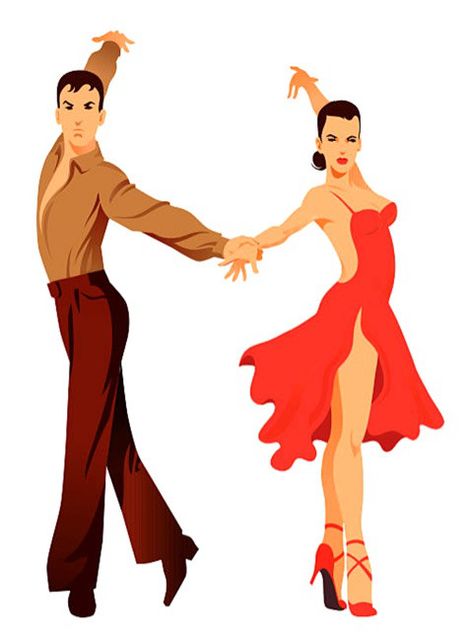 Cha Cha Cha Dancers - Latin #dance Illustrations Ballroom Dance Quotes, Dancing Ballroom, Dancing Clipart, Dancing Drawing, Tango Art, Dance Tattoo, Salsa Dancer, Latin Dancing, Dancer Painting