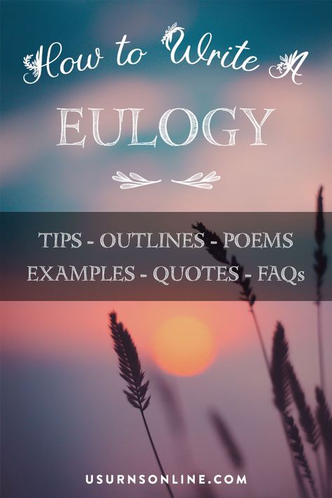 How To Write A Eulogy In 7 Easy, Uplifting Steps » Urns | Online Eulogy Ideas For Mom, Obituary Ideas For Son, Writing A Eulogy Grandmothers, How To Write A Eulogy For Grandma, Celebration Of Life Checklist, How To Plan A Memorial Service, How To Write A Eulogy For Mom, Eulogy Examples Dads, How To Write A Eulogy