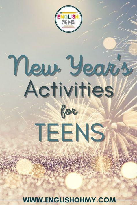 Are you looking for New Year's activities for teens or your middle school students after the holiday break? Find everything you need here for your ELA classroom. New Year Activities Middle School, New Year High School Activities, January Back To School Activities Middle School, New Years Activities For Middle School, New Year Activities For Middle School, Middle School New Years Activities, High School Writing Activities, Middle School Writing Activities, Winter Break Activities