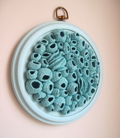 Sculptural Crochet by Cornflower Blue Studio | KnitHacker Crochet Wall Art, Crochet Geek, Form Crochet, Freeform Crochet, Soft Sculpture, Love Crochet, Crochet Art, Crochet Home, Macrame Diy