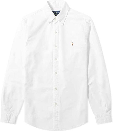 White Polo, Ralph Lauren Mens, Lauren White, Oxford Shirt, Ralph Lauren Shirt, Polo Ralph Lauren Mens, Ralph Lauren Men, Favorite Shirts, Casual Button Down Shirts