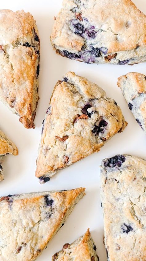 Wild Blueberry Chocolate Scones - The Cup of Life Frozen Blueberry Scones, Scone Recipes Blueberry, Blueberry White Chocolate Scones, Blueberry Scones Preppy Kitchen, Wild Blueberry Scones, Blueberry Chocolate, Chocolate Scones, Wild Blueberries, Creamy Chocolate