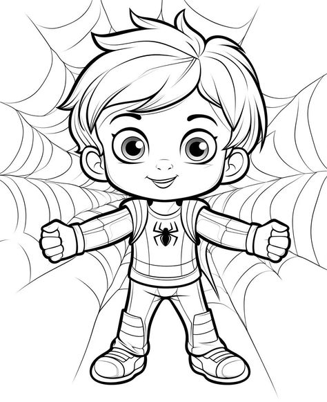 Free Coloring Page of Spiderman Spider Boy Spider Girl Free Printables – Bujo Art Shop #coloring #pages #printable #printablecoloringpages #kidscoloringpages #coloringbookskids Basic Drawing For Kids, Nativity Coloring Pages, Bujo Art, Pikachu Coloring Page, Free Halloween Coloring Pages, Easter Bunny Colouring, New Year Coloring Pages, Summer Coloring, Monster Coloring Pages