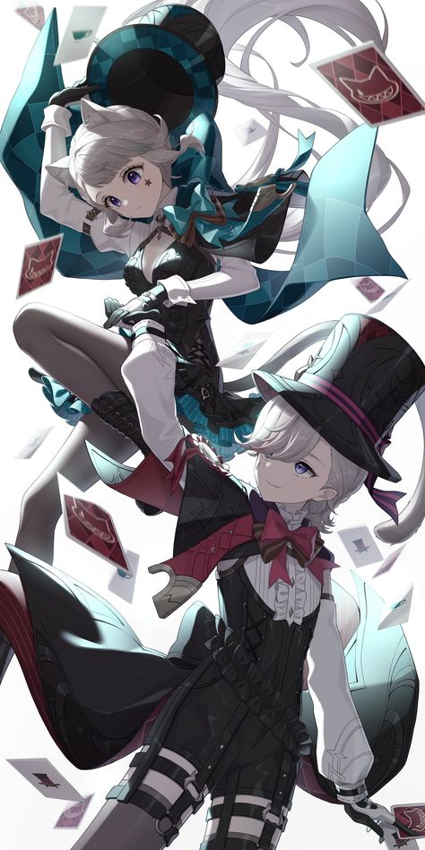 Anime Siblings, 영감을 주는 캐릭터, Anime Comics, Pretty Art, Cute Anime Character, Anime Character Design, Genshin Impact, Art Wallpaper, Game Art