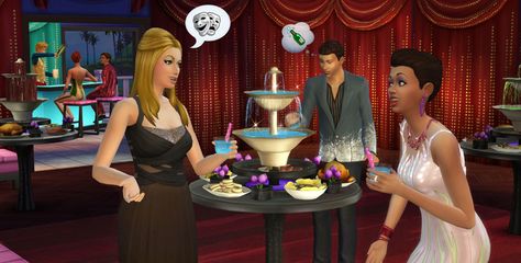 The Sims 4 Luxury Party Stuff Pack banquet table Sims 4 Luxury, Make Birthday Cake, Die Sims 4, Valentines Letter, Luxury Party, Best Sims, Throw A Party, Electronic Art, Party Stuff