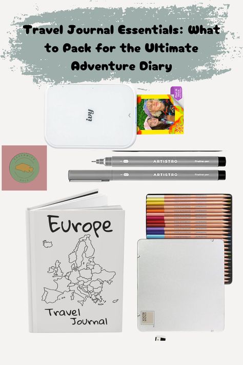 x"Ready to document your travels? Check out these travel journal essentials for capturing every moment of your adventure! From must-have pens and accessories to tips for organizing your thoughts, this guide will help you create the ultimate travel diary. 📝✈️ #TravelJournal #TravelEssentials #AdventureDiary #Wanderlust #TravelWriting #JournalingTips #TravelInspiration #TravelGoals" Journal Essentials, Picture Printer, Tips For Organizing, Coloring Journal, Travel Notebook, Travel Writing, Relaxation Gifts, Kids Gift Guide, Travel Stickers