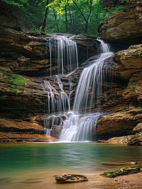 Pakistan Country, Country List, Hocking Hills State Park, Cascading Waterfall, Travel Careers, Hocking Hills, Waterfall Adventure, Green Country, List Of Countries