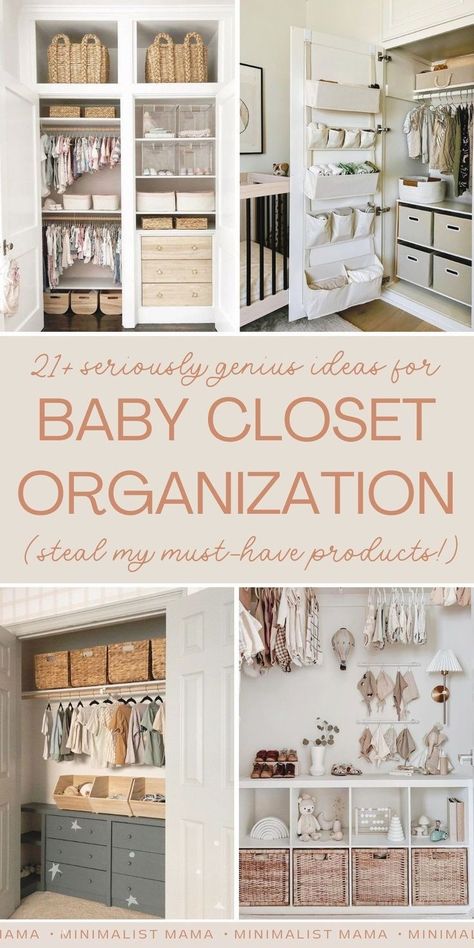 Preparing your baby nursery, and trying to figure out how to get all that baby closet organization in order? You need to see these incredibly well organized nurseries - our very favorite nursery closet organization ideas for baby clothes storage & getting your baby clothes organization in tip top shape before baby is born! Baby Closet Organization Ideas, Nursery Closet Organization Ideas, Nursery Closets, Nursery Closet Organization, Baby Closet Organization, Baby Clothes Storage, Baby Changing Station, Closet Organization Ideas, Baby Nurseries