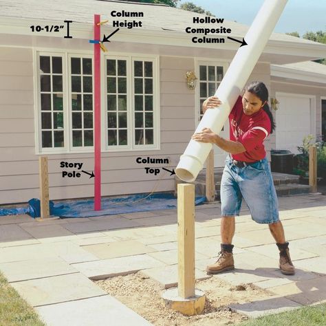 How to Build a Pergola: Pergola Plans (DIY) | Family Handyman Cheap Backyard Makeover, Backyard Makeover Ideas, Cheap Backyard Makeover Ideas, Pergola Plans Design, Panelling Hallway, Green Hallway, Porch Uk, Cheap Backyard, Front Porch Ideas Australia