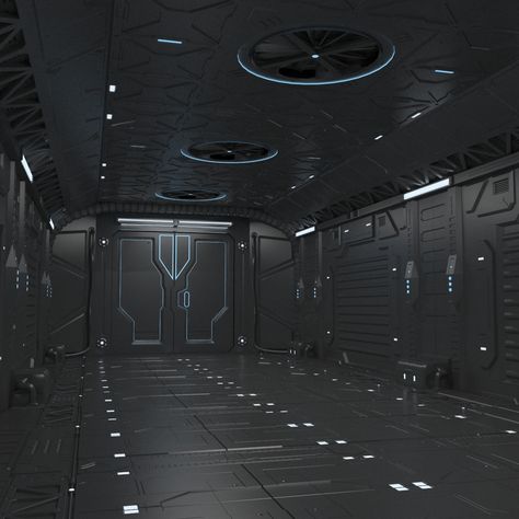 Sci-Fi hall environment #Fi, #Sci, #environment, #hall Sci Fi Training Room, Sci Fi Names, Sci Fi Hallway, Spaceship Interior, Sci Fi Environment, Starship Design, Spaceship Art, Futuristic Interior, 3d Video