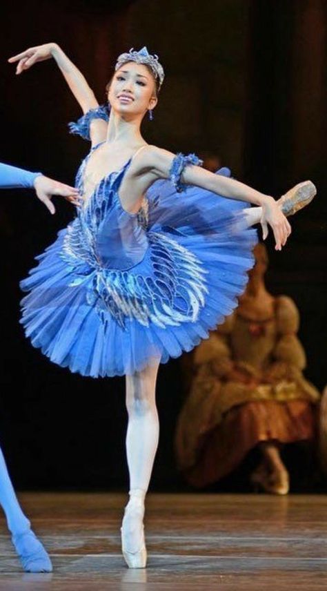 Bluebird Costume Ballet, Blue Bird Ballet Costume, Bird Ballet Costume, Bluebird Ballet, Blue Bird Costume, Blue Ballet Dress, Akane Takada, Sleeping Beauty Ballet, Sleeping Beauty Fairies