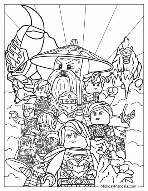 20 Lego Ninjago Coloring Pages (Free PDF Printables) Lego Ninjago Printables Free, Ninjago Colouring Printables, Coloring Pages Ninjago, Lego Colouring Pages, Lego Coloring Pages Printables Free, Lego Ninjago Drawings, Ninjago Printable, Lego Ninjago Coloring Pages, Lego Coloring Sheet