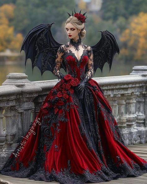 Vampire Queen Dresses, Anne Rice Vampire Ball, Vampire Ballgown, Vampire Ball Gown, Vampire Costume Diy, Vampire Ball, Black Wedding Gowns, Queen Dresses, Funny Dresses