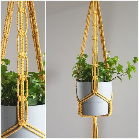 Hanging Plants Decor, Crochet Hanging Plant, Ideas For Garden, Crochet Hanging, Macrame Plant Hanger Tutorial, Macrame Plant Hanger Patterns, Plant Hanging, Garden Modern, Diy Macrame Plant Hanger