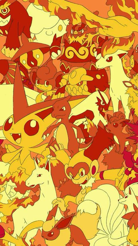 Fire Type Pokemon, Artistic Backgrounds, Fire Background, Fire Type Pokémon, Fire Pokemon, Flaming Heart, Pokemon Backgrounds, Gotta Catch Them All, Pokemon Wallpaper