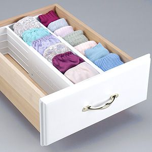 #organize your #underWear drawer Bedroom Drawer Organizer, Organiser Son Dressing, Organizing Walk In Closet, Standing Closet, Closet Organizer With Drawers, Drawer Organization, Bedroom Drawers, Shelf Dividers, Closet Drawers