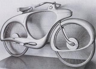 The bike was designed by Ben Bowden back in 1946 - isn't it magnificent. It's called "The Bicycle of the Future".  -Michael Nelson Raymond Loewy Design, Raymond Loewy, Streamline Moderne, Art Appliqué, Design Movements, Objet Design, Streamline Design, Industrial Vintage, Deco Furniture