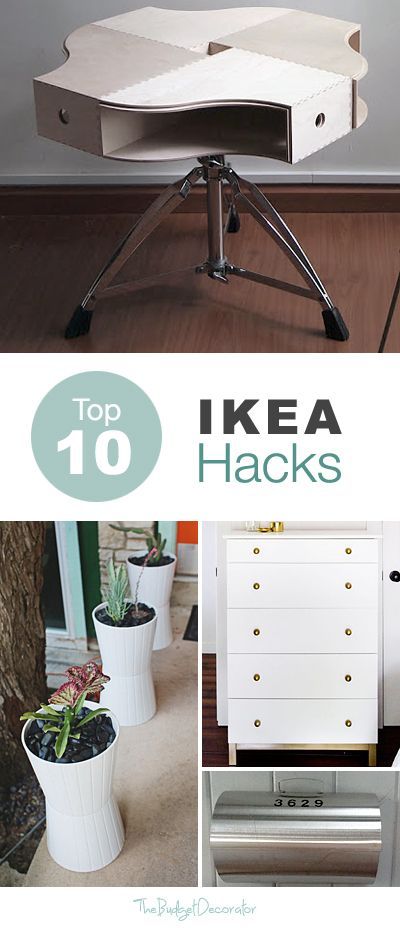 Top 10 IKEA Hacks • Ideas & Tutorials! Love the planters Ikea Hacks Ideas, Ikea Finds, Ikea Hack Ideas, Ikea Hackers, Best Ikea, Furniture Hacks, Ikea Diy, Ikea Furniture, Ikea Hacks