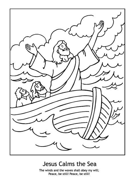 Jesus Calms The Storm - Free Coloring Pages Sunday School Coloring Sheets, Free Bible Coloring Pages, Bible Coloring Sheets, Whale Coloring Pages, Jesus Calms The Storm, Jesus Coloring Pages, Sunday School Coloring Pages, Easter Coloring Book, Miracles Of Jesus