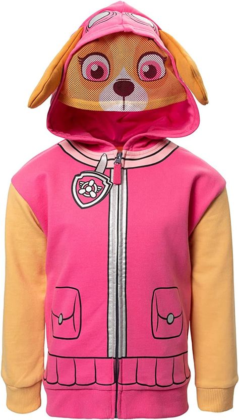 Pilot Goggles, Winter Essentials Clothes, Hoodie Mask, Rubble Paw Patrol, Paw Patrol Skye, Boys Fleece, Girls Fleece, Toddler Hoodie, Screen Printing Designs