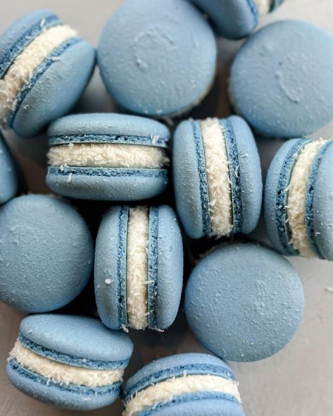 My dairy-free and vegan macaron filling recipes are now live on my site! Here is the final flavor, coconut 🥥 Comment VEGAN and I’ll send you a link to check out the ebook! On sale all weekend for Memorial Day 😍 #macarons #macaronstime #glutenfree #frenchmacarons #macaronshells #macaronart #bakingtherapy #bakingvideos #macaronstagram #macaronvideo #macaronlove #meringue #bakingfun #womanowned #sweetcuisines #foodart #pastryporn #instapastry #foodblogfeed #bakingreels #reelfun #trendingaudio Blue Macarons, French Macarons Recipe, Macaron Filling, Biscoff Cheesecake, Baking Videos, Stuffed Shells Recipe, Macaron Recipe, Blue Food, Lemon Raspberry