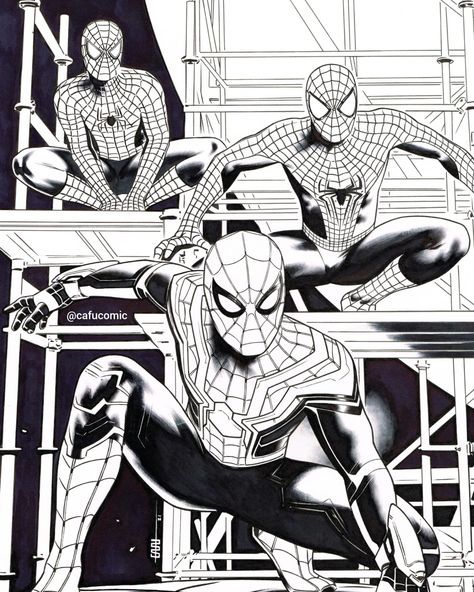 CAFU Comic Book Artist on X: "🕸 SPIDER-MAN NO WAY HOME Official ART 🕷🕷🕷 This is the first ORIGINAL ART On Paper I've drawn in the last 3 years! AVAILABLE SOON on https://t.co/A0x5JhSj8J ✏Drawn on MARVEL paper using Uni Pin Pens, Pentel brushes and gouache. #marvel #SpiderMan #SpiderManNoWayHome #art https://t.co/1Sq26YfoRQ" / X Terror Art, Spiderman Comic Art, Spiderman Drawing, Marvel Superheroes Art, Spiderman Art Sketch, Man Sketch, Spider Man No Way Home, Best Anime Drawings, Spiderman Artwork