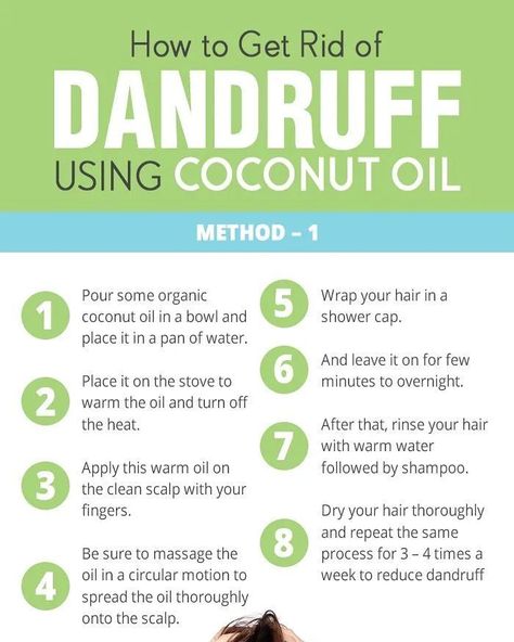 Coconut Oil For Dandruff, How To Remove Dandruff, Beauty Tips And Hacks, Coconut Oil Remedies, Dandruff Solutions, Dandruff Flakes, Rid Of Dandruff, Clean Scalp, Body Massage Techniques