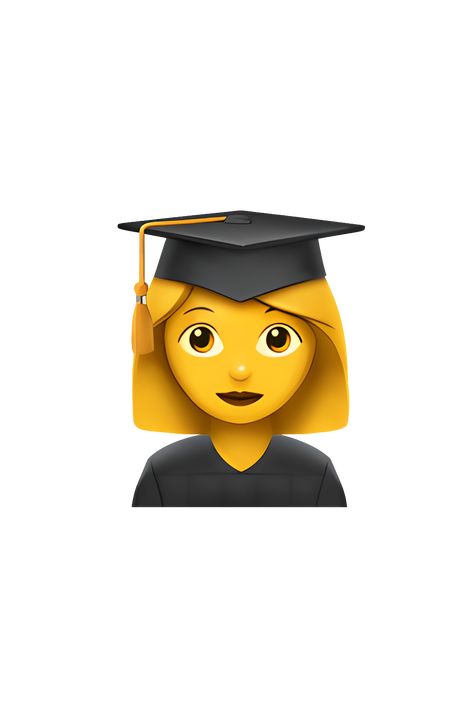 Graduation Emoji, Instagram Emojis, School Emoji, Emoji People, Emoji Hat, Apple Emojis, Iphone Emoji, Emoji Iphone, Graduation Cap And Gown